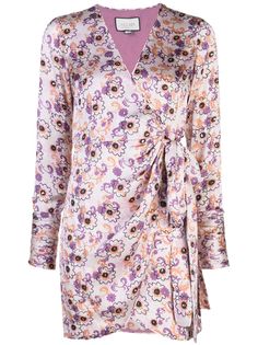 Alexis Kari floral-print wrap dress