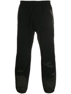 UNDERCOVER elasticated UFO print trackpants