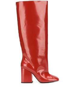 Marni wide leg patent 80mm boot