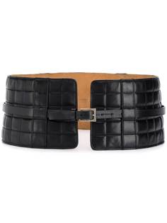Chanel Pre-Owned стеганый широкий пояс