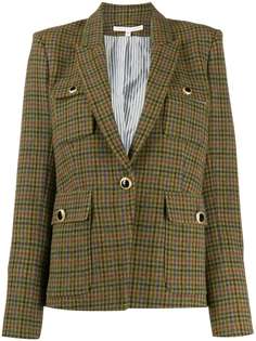 Veronica Beard plaid fitted blazer