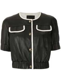Andrea Bogosian buttoned leather blouse