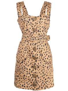 Nicholas leopard print mini dress