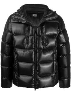 CP Company пуховик с линзами на капюшоне