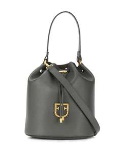 Furla logo plaque bucket bag