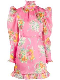 Alessandra Rich floral short dress