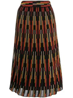 M Missoni stripe pattern knit skirt