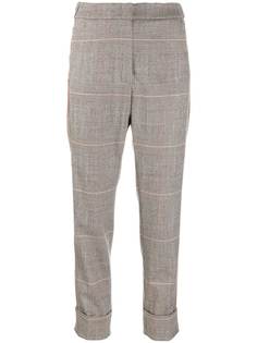 Peserico checked print trousers