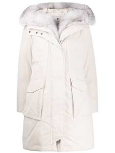 Woolrich fox fur hooded coat