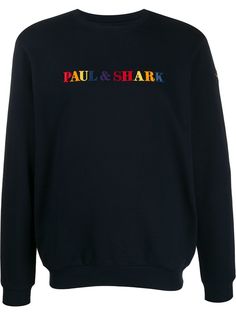 Paul & Shark logo embroidered sweatshirt