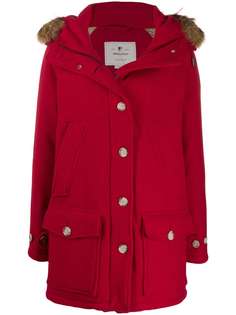 Woolrich короткое пальто с капюшоном