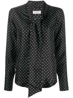Alberto Biani polka-dot print blouse