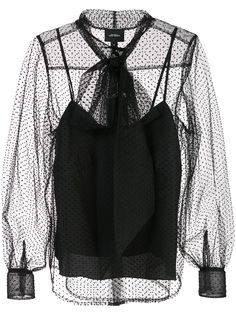 Marc Jacobs прозрачная блузка с бантом