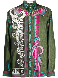 Versace Collection рубашка с принтом