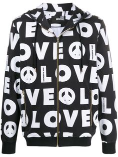 Love Moschino printed logo hoodie