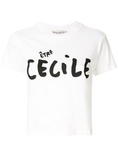 Être Cécile укороченная футболка с логотипом