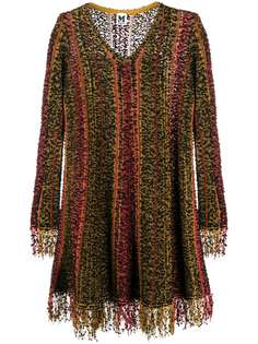 M Missoni fringed long-sleeved dress