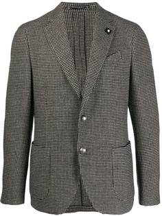 Lardini Houndstooth single-breasted blazer
