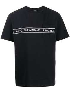 A.P.C. футболка Rue Madame