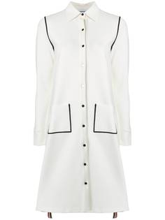 Thom Browne Contrast Stitch Milano Tech Shirtdress