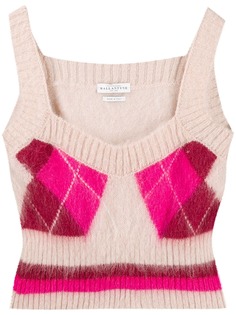Ballantyne argyle knit top