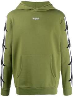 Kappa logo print stripe hoodie