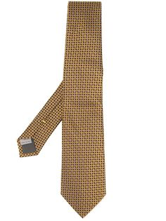 Canali micro geometric print tie