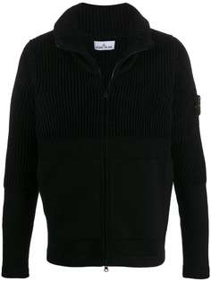 Stone Island кардиган в рубчик на молнии