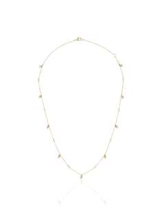 Dana Rebecca Designs 14K yellow gold, pearl and diamond charm necklace
