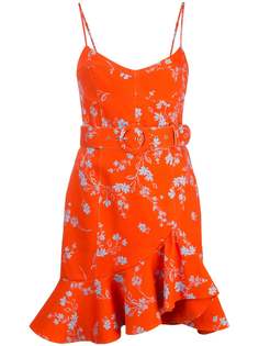 Nicholas floral ruffle-trim dress