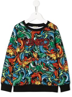 Kenzo Kids толстовка с принтом