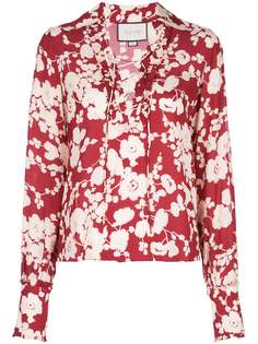 Alexis poppy print blouse