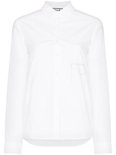 Hyein Seo embroidered chain embellished shirt
