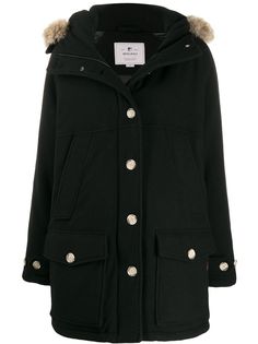 Woolrich парка с капюшоном и меховой отделкой