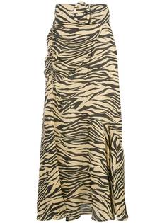 Nicholas zebra print skirt