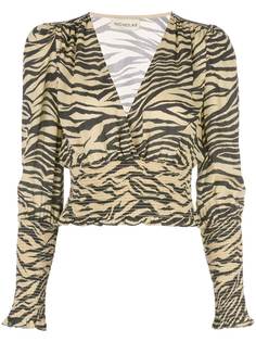 Nicholas zebra print blouse