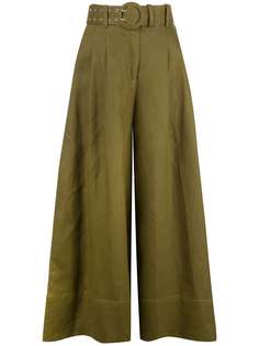 Nicholas belted flared trousers