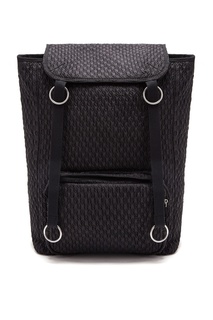 Черный стеганый рюкзак с клапаном Eastpak x Raf Simons