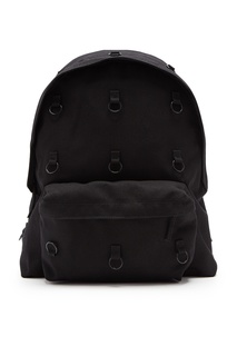 Черный рюкзак с металлическими кольцами Eastpak x Raf Simons