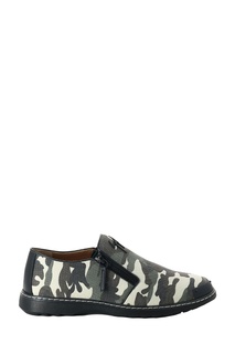 Камуфляжные лоферы из текстиля Giuseppe Zanotti Design