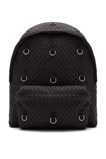 Черный стеганый рюкзак с кольцами Eastpak x Raf Simons