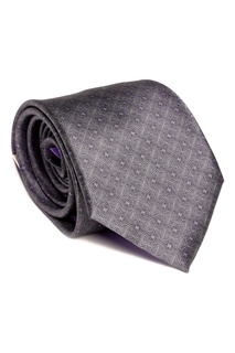 Черный галстук с узорами Brioni