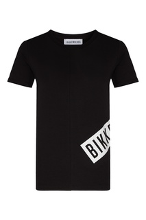Черная футболка из хлопковой ткани Dirk Bikkembergs