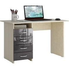 Стол письменный Мастер Милан левый/правый глянец (дуб молочный-серый) МСТ-СДМ-00-МС-ГЛ