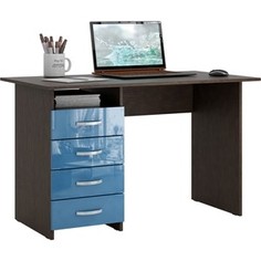 Стол письменный Мастер Милан левый/правый глянец (венге-синий) МСТ-СДМ-00-ВИ-ГЛ