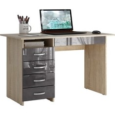 Стол письменный Мастер Милан-1 глянец (дуб сонома-серый) МСТ-СДМ-01-СС-ГЛ