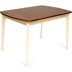 Стол TetChair ROBERTO (mod. EHR3248R+12 H4) дерево гевея, rustic oak+cream (дуб+кремовый)