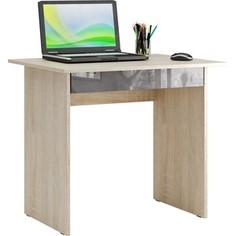 Стол письменный Мастер Милан-2Я глянец (дуб сонома-серый) МСТ-СДМ-2Я-СС-ГЛ