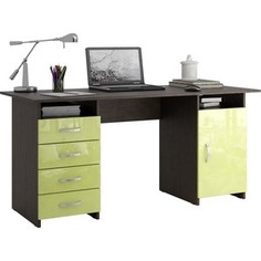 Стол письменный Мастер Милан-7 глянец (венге-лайм) МСТ-СДМ-07-ВЛ-ГЛ