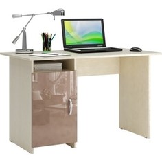 Стол письменный Мастер Милан-8 глянец (дуб молочный-капучино) МСТ-СДМ-08-МК-ГЛ